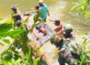 Babi Hutan Menyerang Warga, Prajurit 501 Sigap Lakukan Evakuasi