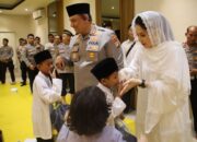 Kapolres Pelabuhan Tanjung Priok Bahagiakan Anak Yatim Piatu