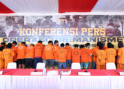 POLDA RIAU KONFERENSI PERS PENGUNGKAPAN KASUS PREMANISME/KEJAHATAN JALANAN HASIL OPERASI PEKAT LANCANG KUNING 2025