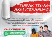 Antisipasi Premanisme Di Kota Tangerang, Masyarakat Dapat Lapor Ke Layanan Pengaduan Polri