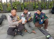 Bhabinkamtibmas Duri Pulo Dampingi Aksi Damai Ojol di Jakarta Pusat