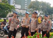 Satuan Brimob Polda Metro Jaya Laksanakan Pengamanan Aksi Unjuk Rasa Transportasi Online di Jakarta