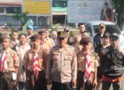 Polsek Ciputat Timur Gelar Pembinaan Karakter bagi 10 Pelajar Terlibat Tawuran, Diseragamkan Pramuka
