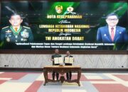 Perkuat Ketahanan Nasional, TNI AD Dan Lemhannas Teken Nota Kesepahaman