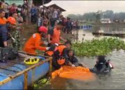 Tim SAR Gabungan Temukan Seorang Anak Tenggelam Di Danau Tanah Kodam Legok Kab Tangerang 