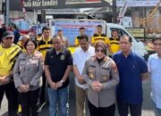 Polda Lampung Bersama Kanwil  Menjual Beras 2,2 Ton Kepada Masyarakat 