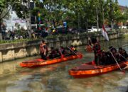 Lomba Dayung HUT Polwan Warnai Perayaan Kemerdekaan RI di Polrestro Bekasi Kota