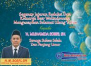 Wolindonesia Mengucapakan Selamat Ulang Tahun Kepada H. Muhamda Sobri. SH, Sukses Selalu Dan Menjadi Corong Aspirasi Masyarakat