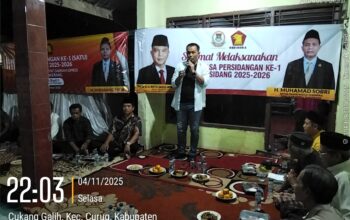 H. Muhammad Sobri Gelar Reses di Kampung Soka, Warga Meminta Akses Jalan Bisa Dilalui Dilingkup Pengembang Perusahaan