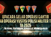 Jajaran Polisi Militer Gelar Operasi Gaktib dan Yustisi Diawal Tahun 2026