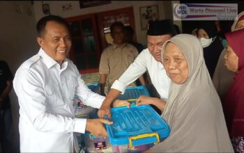 Momentum Hut Partai Gerindra Ke 18 PAC Panongan Gelar Santunan Bersama Ketua Fraksi Gerindra H. Muhamad Sobri. SH.