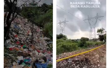 Aksi Nyata Bukan Omon-Omon Karang Taruna Desa Kadu Jaya Peduli Lingkungan Bersihkan Sampah Berkolaborasi Bersama DLHK Kabupaten Tangerang