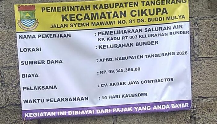 Diduga Tak Sesuai Spesifikasi, Proyek Saluran Drainase U-Ditch Di Kampung Bunder Kelurahan Bunder Disorot Aktivis