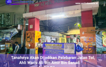 Tanahnya Akan Dijadikan Pelebaran Jalan Tol, Ahli Waris Ali Bin Amir Bin Sanad Ambil Sikap.
