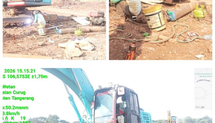 PT Prabu Gunakan Gas Elpiji 3 Kilogram untuk Pengelasan Alat Berat di Proyek Lippo Curug, Tegas Langgar Aturan
