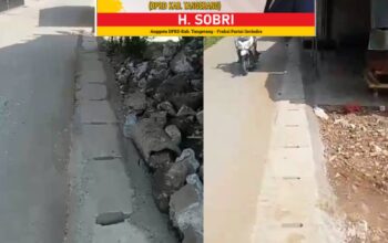 Gencar Peningkatan Pembangunan Saluran Drainase Aspirasi H. Sobri, Warga Puas Aspirasi Terealisasi