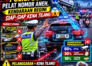 Mulai 8 Juni, Operasi Patuh 2026 Digelar: Polisi Buru Pelat Nomor Kendaraan yang Tidak Sesuai Aturan