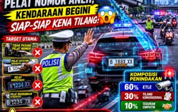 Mulai 8 Juni, Operasi Patuh 2026 Digelar: Polisi Buru Pelat Nomor Kendaraan yang Tidak Sesuai Aturan
