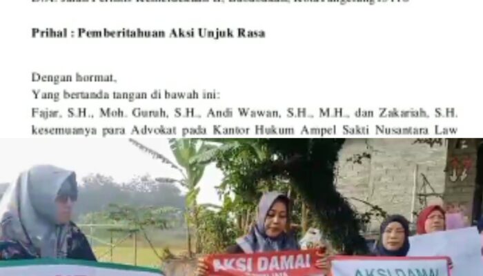 Ahli Waris Nasim Bin Tian Siap Gelar Aksi Unjuk Rasa  Depan PN Tangerang