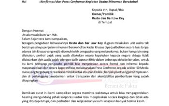 Media Pers WOL Konfirmasi Dugaan Pelanggaran Usaha Minuman Beralkohol di Resto dan Bar Low Key
