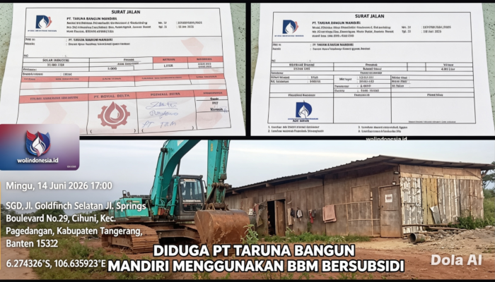 PT Taruna Bangun Mandiri: Dokumen Solar Berbeda-Beda, Satu Versi Diduga dari Hasil Olahan Oli Bekas
