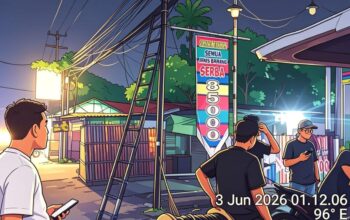 Pemasangan Kabel Fiber Optik PT Jaringan Keluarga Bersama di Pasar Kemis Dipertanyakan: Tanpa Izin, Menumpang Tiang Pihak Lain, dan Abaikan Keselamatan