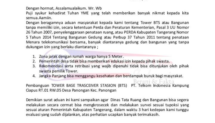 Pembangunan Tower BTS Di Ciapus Diduga Tanpa Izin Resmi, Wolindonesia.id Laporkan ke Bupati dan Dinas Terkait
