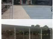Dua Proyek Lapangan Olahraga Perum Bukit Tiara Diduga Menggunakan Besi Bekas, Terkesan Pemborong Membodohi Warga