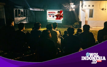 Media Wol Indonesia dan Masyarakat : Momen Kebersamaan Nobar Indonesia vs Australia