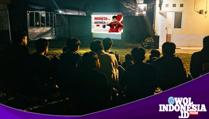 Media Wol Indonesia dan Masyarakat : Momen Kebersamaan Nobar Indonesia vs Australia