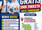 Program Sekolah Gratis SMK Swasta Kota Tangerang, Ini Daftar Wilayah Peserta SPMB 2026/2027