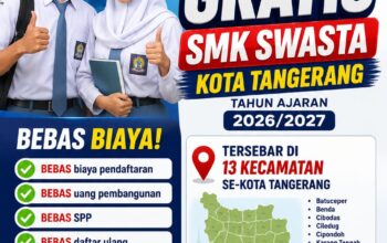 Program Sekolah Gratis SMK Swasta Kota Tangerang, Ini Daftar Wilayah Peserta SPMB 2026/2027