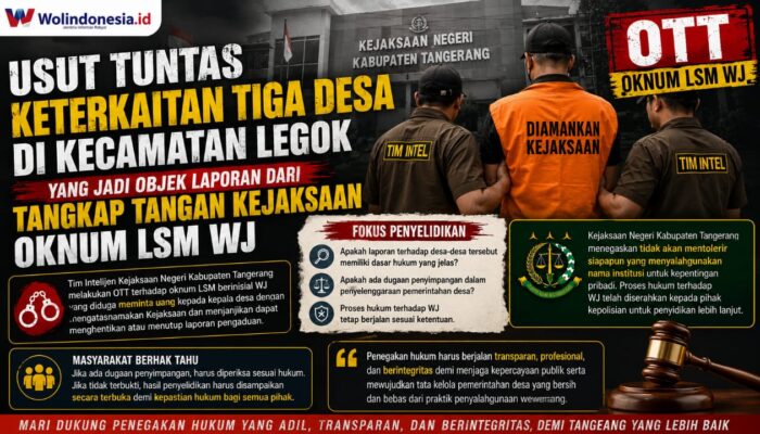 Pasca OTT WJ Oknum LSM, Tiga Desa Dikecamatan Legok Perlu Ditelusuri Lebih Jauh