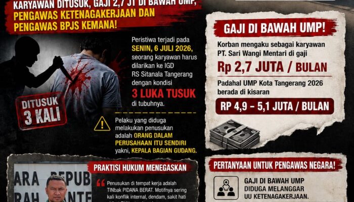 PT Sari Wangi Mentari Diduga Lakukan Pembiaran: Karyawan Ditusuk, Dugaan Upah di Bawah UMK Jadi Sorotan