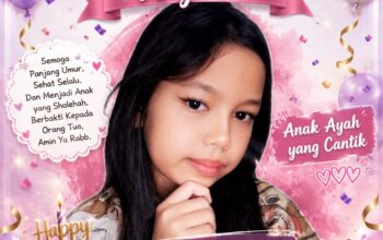Putri Cantik Riyan Kadhafi, Najma Selamat Ulang Tahun Penuh Doa dan Harapan