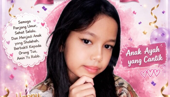 Putri Cantik Riyan Kadhafi, Najma Selamat Ulang Tahun Penuh Doa dan Harapan