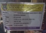 Proyek Hotmix CV Kinara Putri Kontraktor Kecamatan Panongan Setipis Tisu, PPTK Dan Pelaksana Bermain Mata