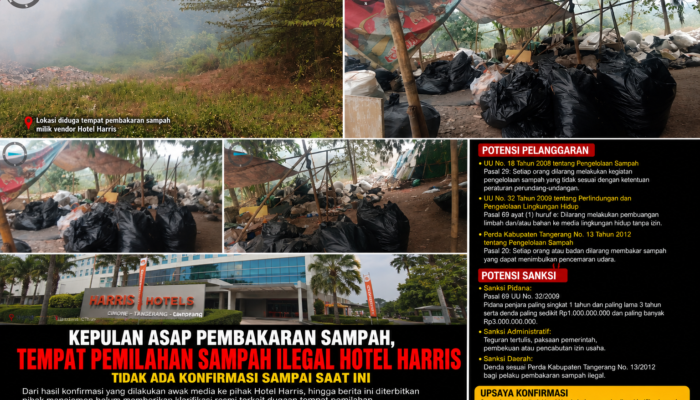 Hotel Harris Dinilai Belum Berikan Klarifikasi Terkait Dugaan Penggunaan Vendor Pengelola Sampah Bermasalah