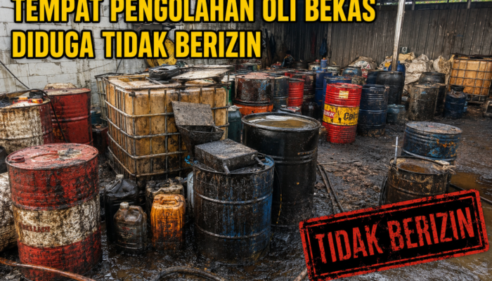 Diduga Olah Oli Bekas Tanpa Izin Lengkap, Aktivitas Pengolahan Limbah di Jalan Raya Panongan Jadi Sorotan