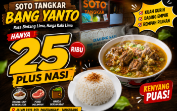 Soto Tangkar Bang Yanto, Kuliner Pinggir Jalan dengan Cita Rasa Bintang Lima Harga Kaki Lima