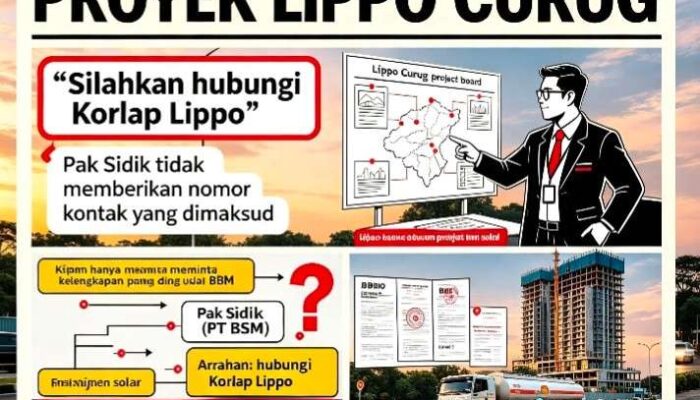 Diduga Hindari Dokumen Solar — Pak Sidik PT BSM Arahkan Awak Media ke Korlap Lippo, Tanpa Beri Kontak!