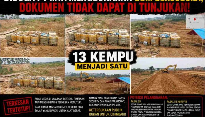 Janji Bertemu Pimpinan Berujung Buntu, PT MTA Disorot: Dugaan Solar Subsidi Makin Dipertanyakan