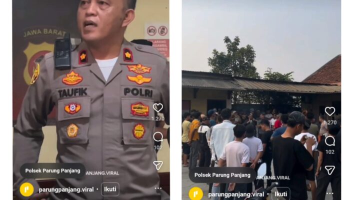 Viral !! Polsek Parungpanjang Digeruduk Warga Desa Kabasiran Indikasi Laporan Pencabulan Tidak Diproses
