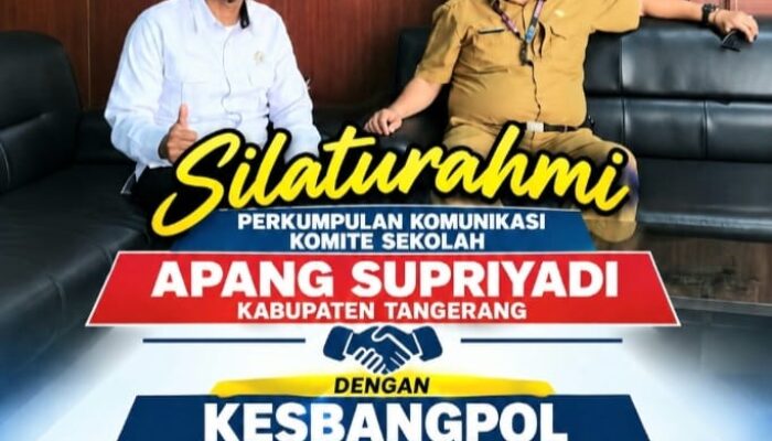 Perkuat Sinergitas, Perkumpulan Komunikasi Komite Sekolah ( PKKS ) Kabupaten Tangerang Jalin Silaturahmi dengan Kesbangpol Kabupaten Tangerang Banten