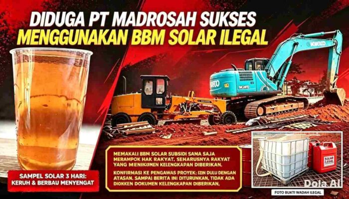 DUGAAN PT MADROSAH SUKSES PAKAI SOLAR ILEGAL — KONFIRMASI DI ABAIKAN, DOKUMEN TAK PERNAH DIKIRIM!