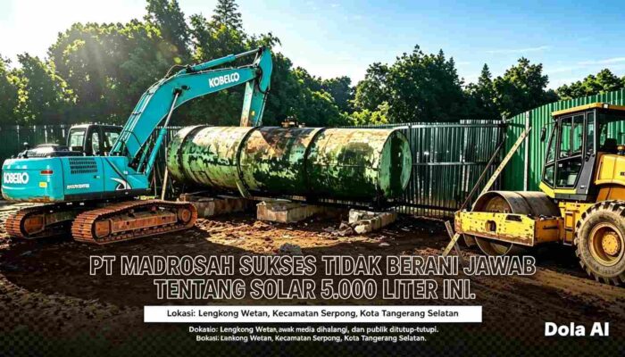 TANGKI SOLAR 5.000 LITER DI LENGKONG WETAN: DOKUMEN TAK KELAR DIKELUARKAN, SIAPA TAKUT ?