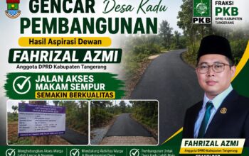 Gencar Pembangunan Desa Kadu Hasil Aspirasi Dewan Fahrizal Azmi, Jalan Akses Makam Sempur Semakin Berkualitas