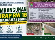 Pembangunan Turap RW 16 Warga Babakan Binong Jadi Solusi Longsor Saat Hujan