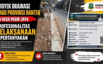 Proyek Drainase Pagu Provinsi Banten Di Desa Pasir Jaya Profesionalitas Pelaksanaan Dipertanyakan