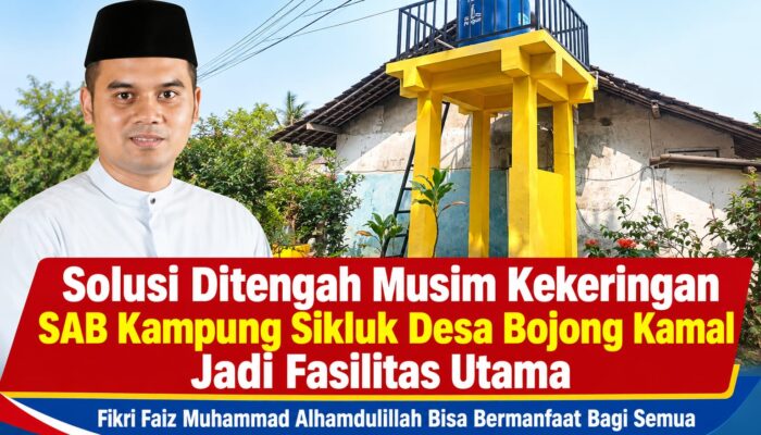 Solusi Ditengah Musim Kekeringan SAB Kampung Sikluk Jadi Fasilitas Utama, Fikri Faiz Muhammad Alhamdulillah Bisa Bermanfaat Bagi Semua